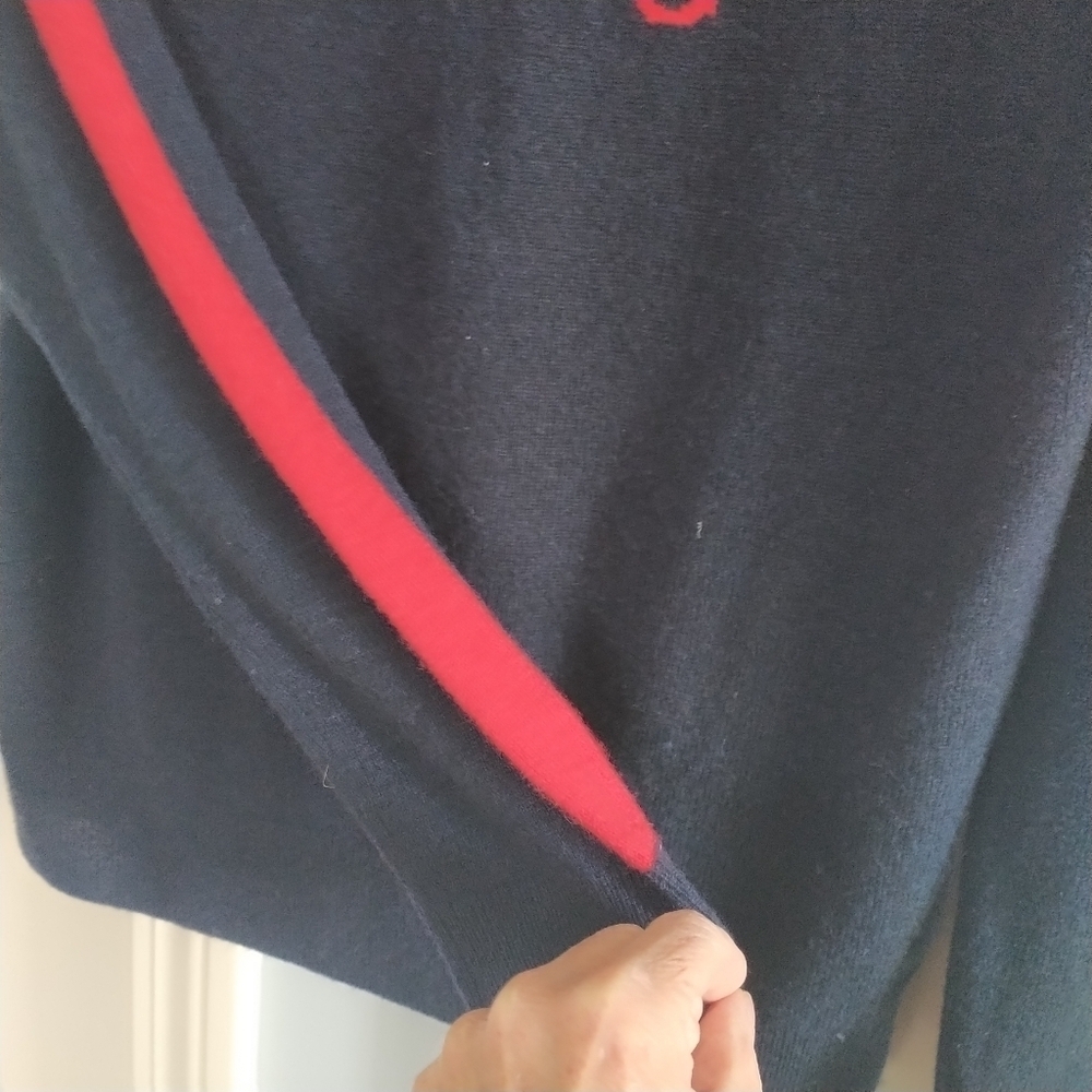 Juicy Couture Black Label Italian Cashmere Striped Sleeve  JUICY Sweater S - Picture 6 of 15